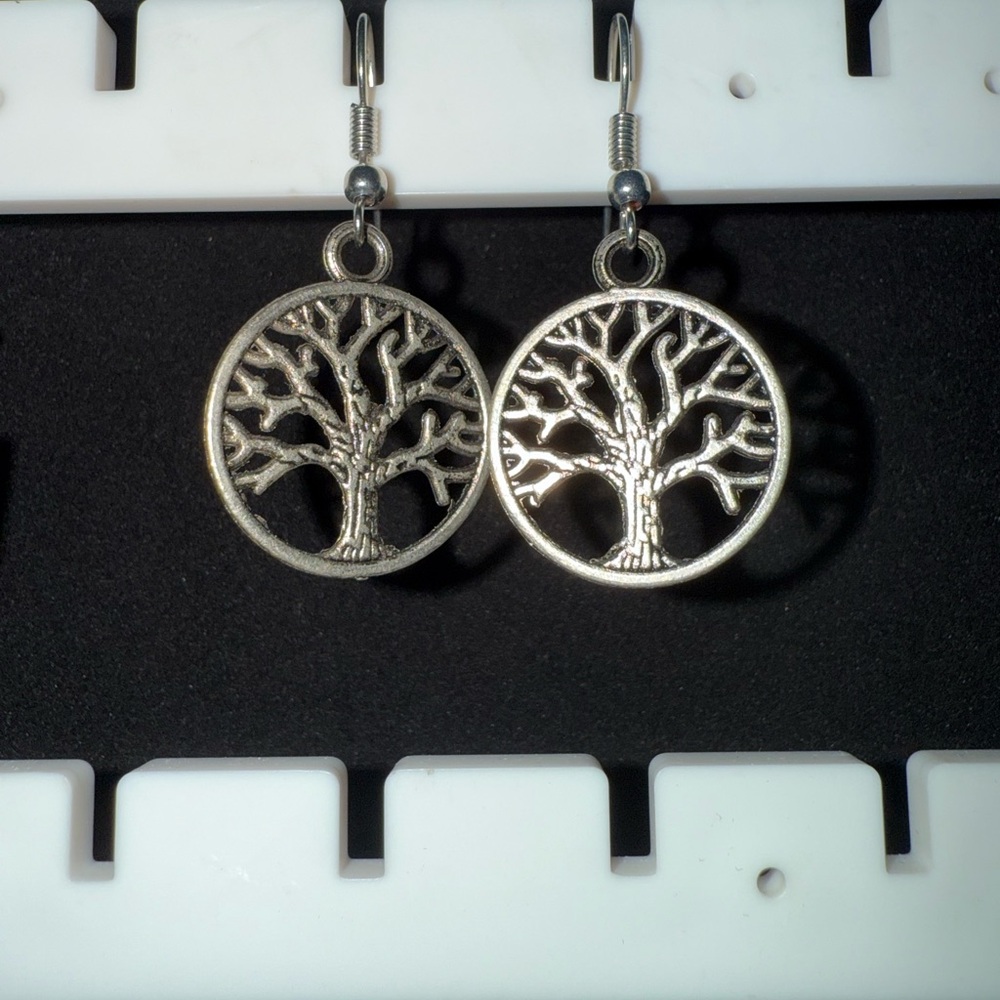 Silver Tree of Life Earrings